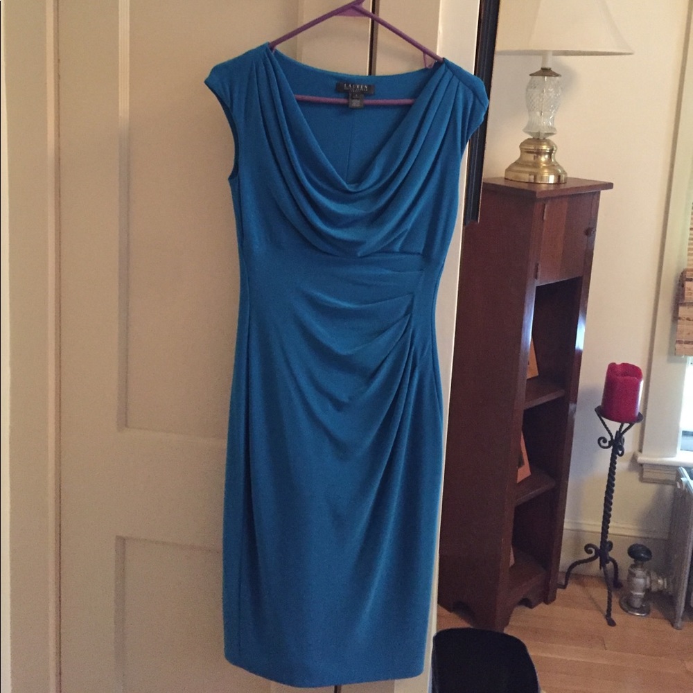 Teal blue dress