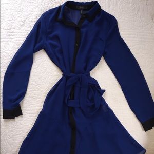 Jessica Simpson sheer collared dress