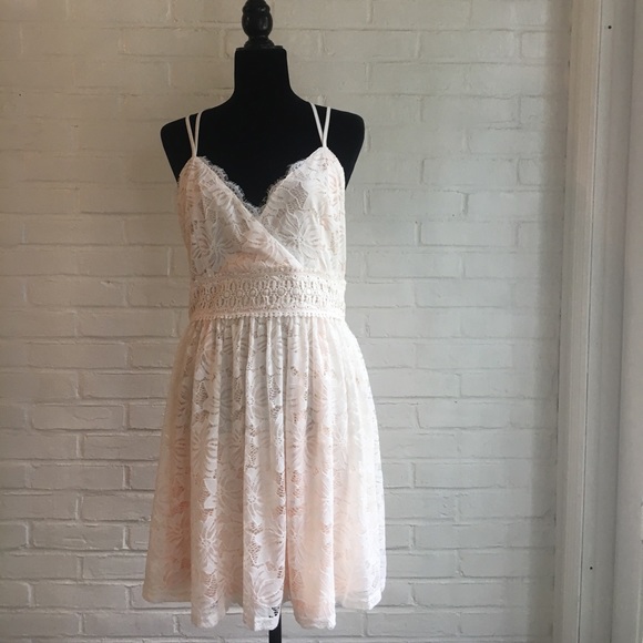 🤗🤗 Pink Lace Dress SIZE-CORRECTION - Picture 2 of 3