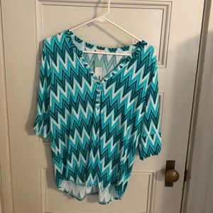 NWT Pixley Zig Zag shirt, size M