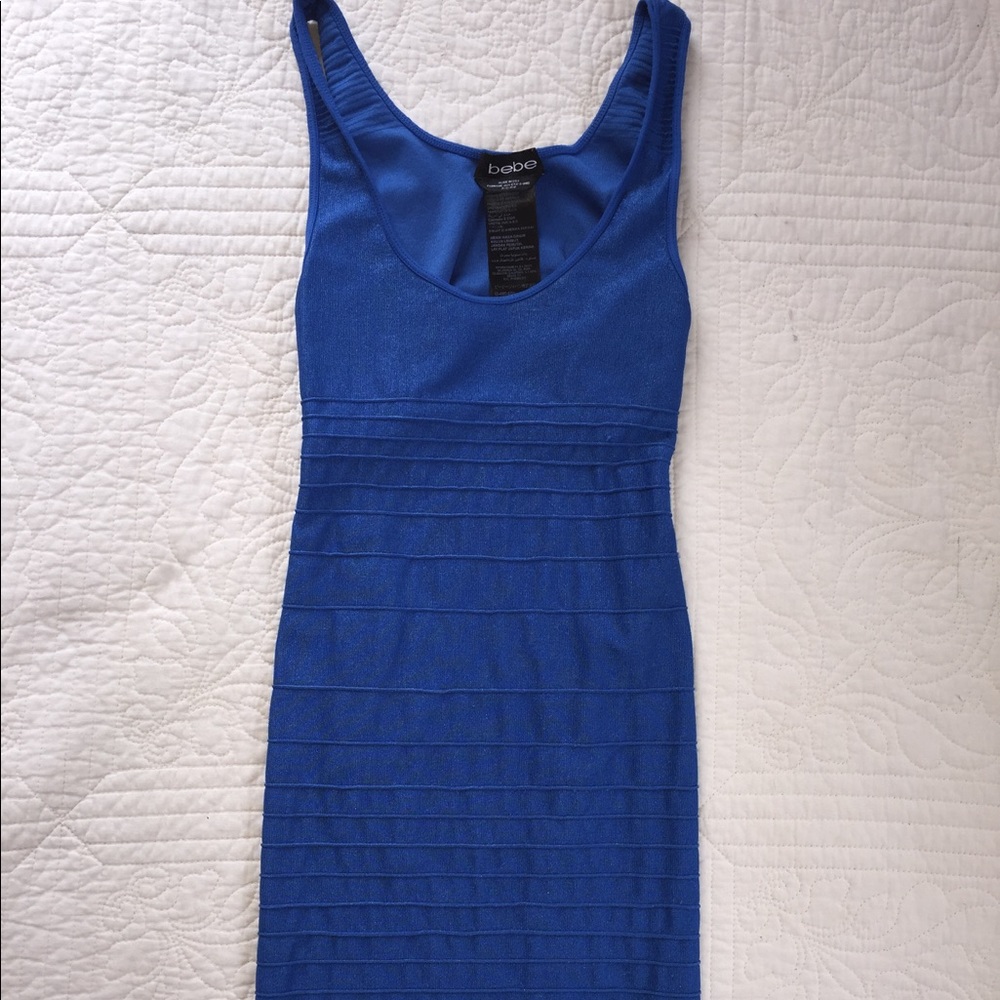 bebe open back body con