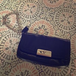 Coach black wristlet like new!!