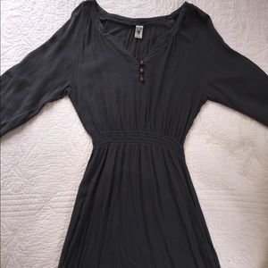 hunter green scoop neck dress