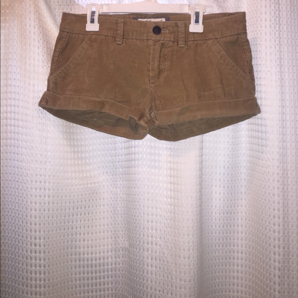 NWOT Abercrombie & Fitch Tan Corduroy Shorts