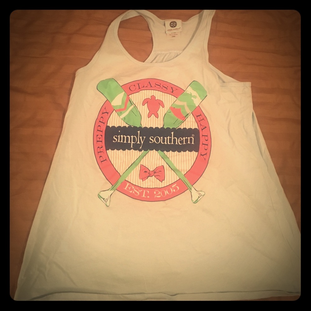 Cute light blue tank top