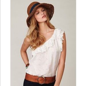 Free People Eyelet Top