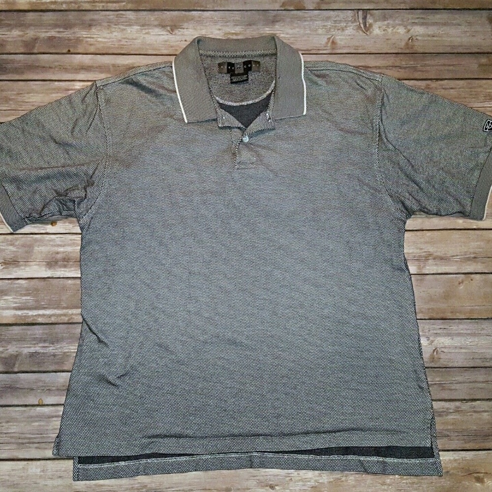 Men's NIKE GOLF Dark Blue/White Polo Large Shirt