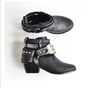 Dear Milu Wild Only Biker Boot Route 66 Siz 8.5/39