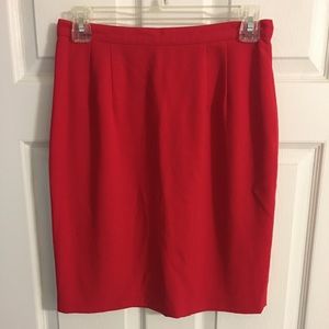 Vintage red pencil skirt