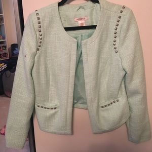 Mint Tweed Arden B Blazer size Large with studs