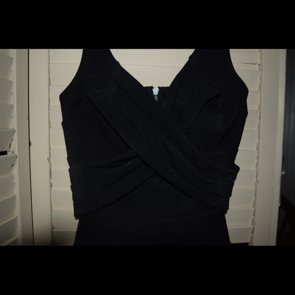 Tight black formal dress, bodycon, short dress - Picture 2 of 5