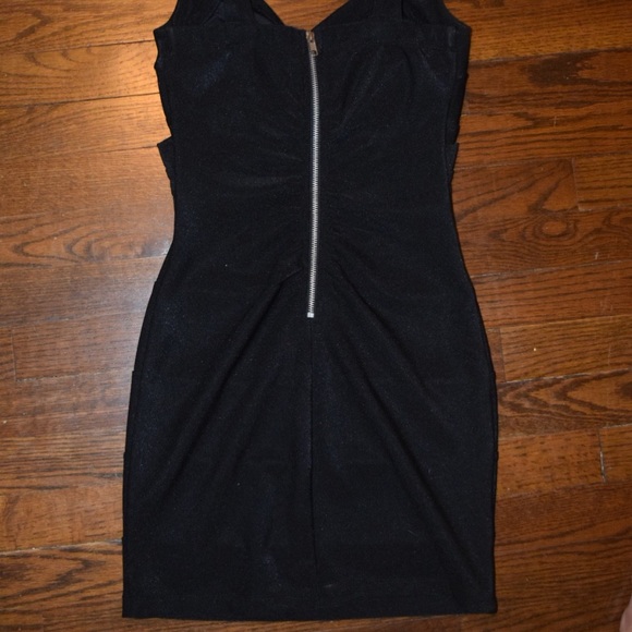 Tight black formal dress, bodycon, short dress - Picture 4 of 5