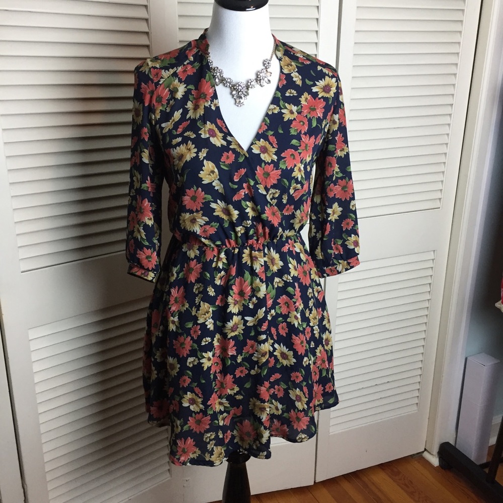 LUSH Fall Floral Dress