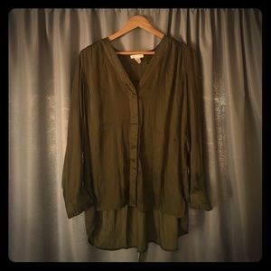 Olive green blouse