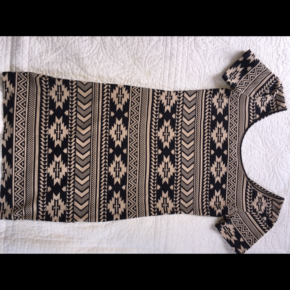 forever 21 tribal print body con