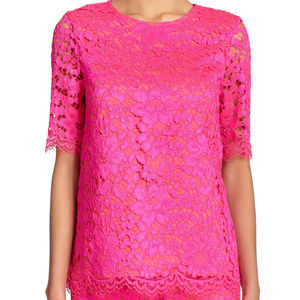 ALEXIS - Iris Fuschia Lace Top in size S