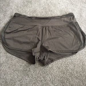 Army green speed shorts.