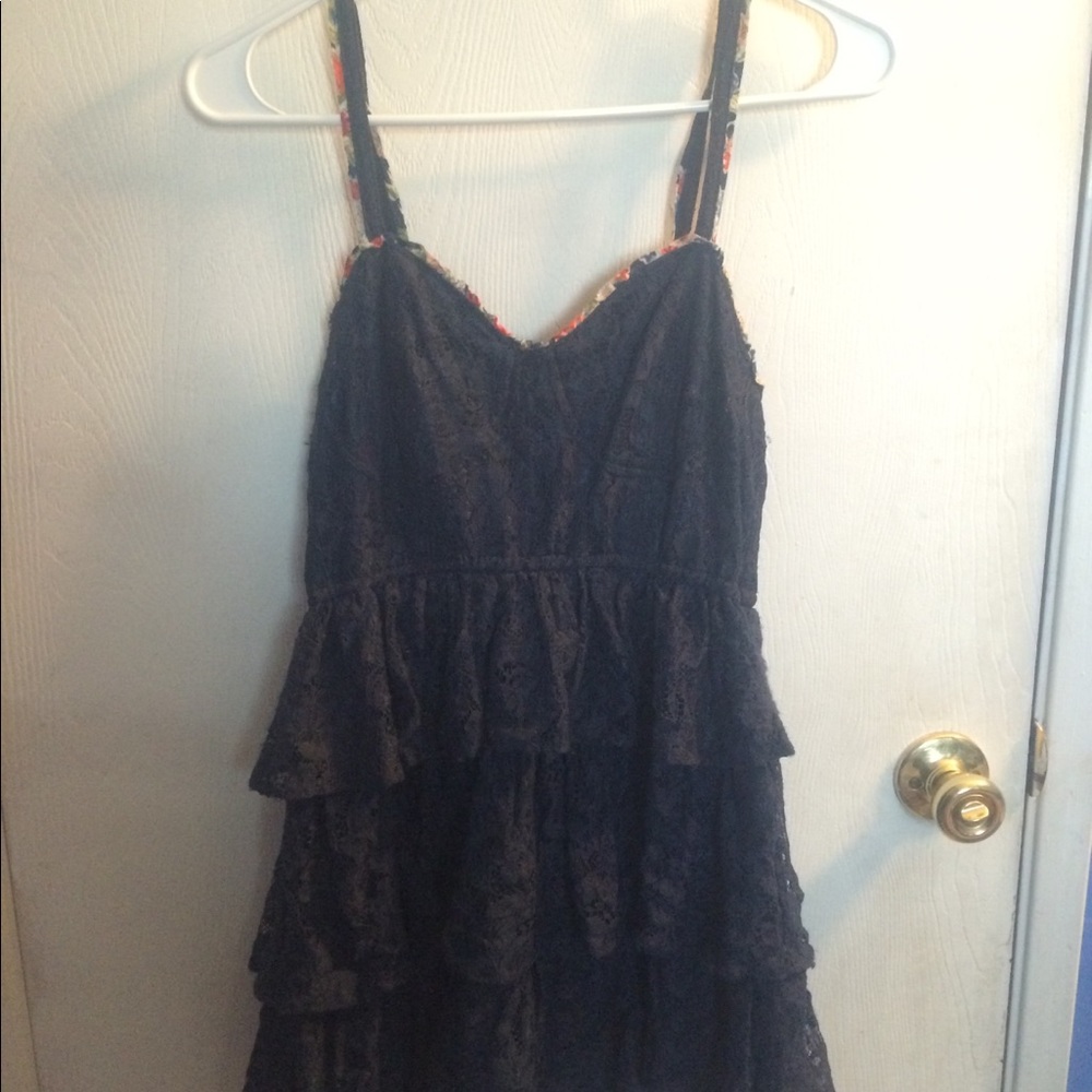 A&F tiered lace mini dress