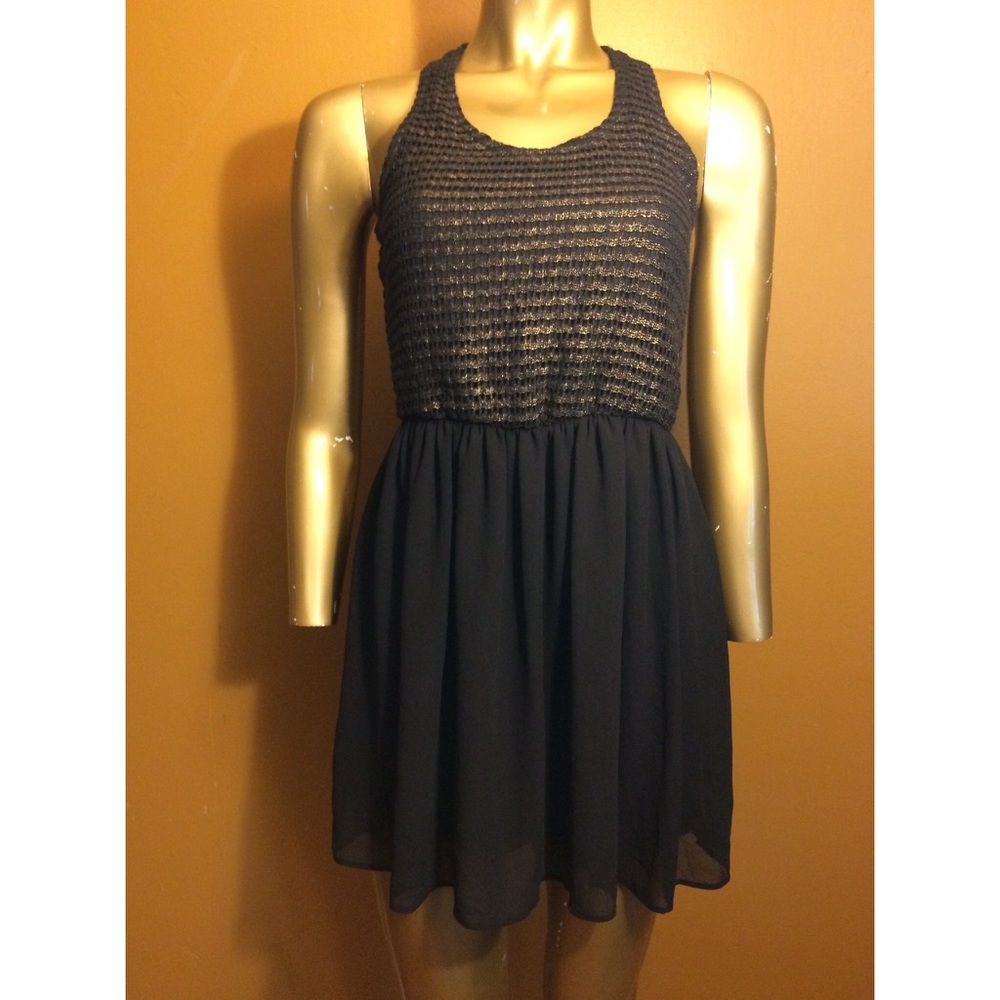 Gold and black dress