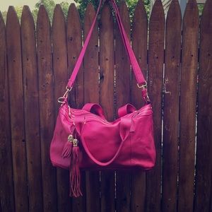 Cuore & Pelle pink leather bag