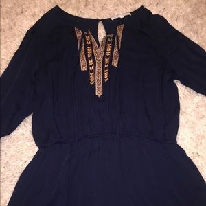 Navy Blue Daniel Rainn Romper