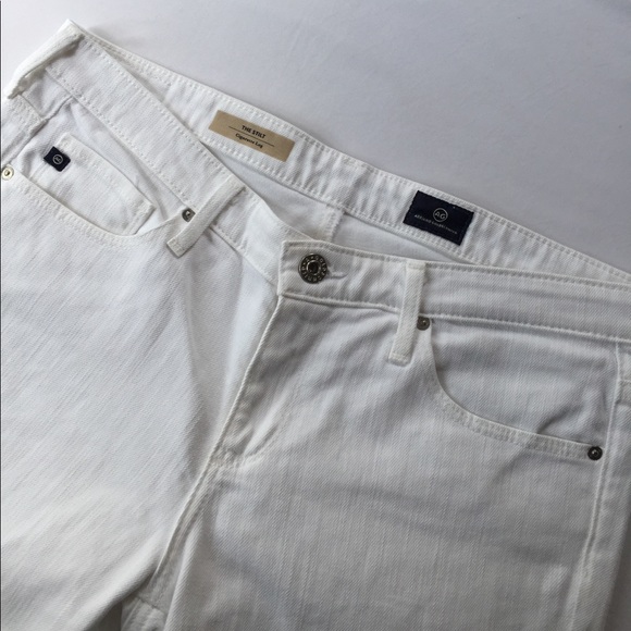 Ag Adriano Goldschmied Denim - NWOT AG White Stilt Cigarette Leg Skinny Jeans, 28