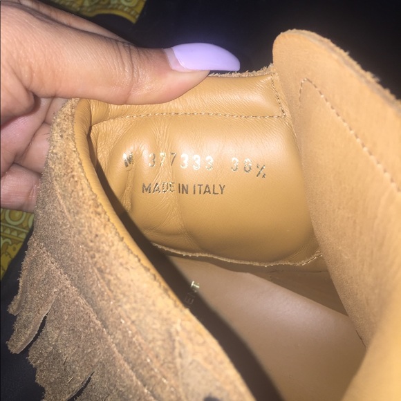 YSL, Court Classic High top fringe Sneakers. - Picture 6 of 7