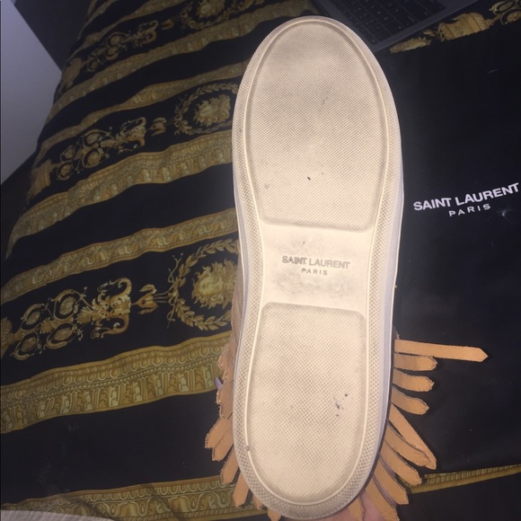 YSL, Court Classic High top fringe Sneakers. - Picture 7 of 7