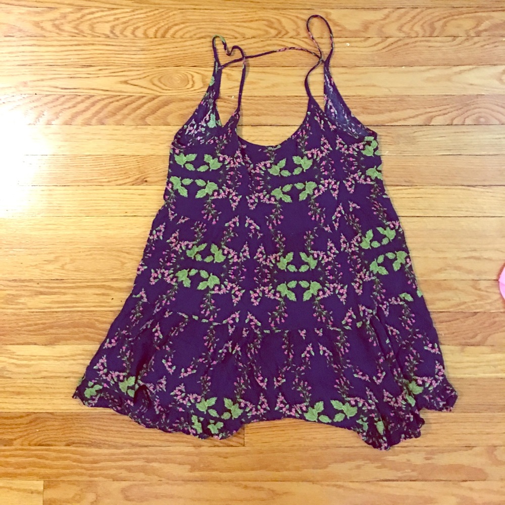 Navy floral sundress