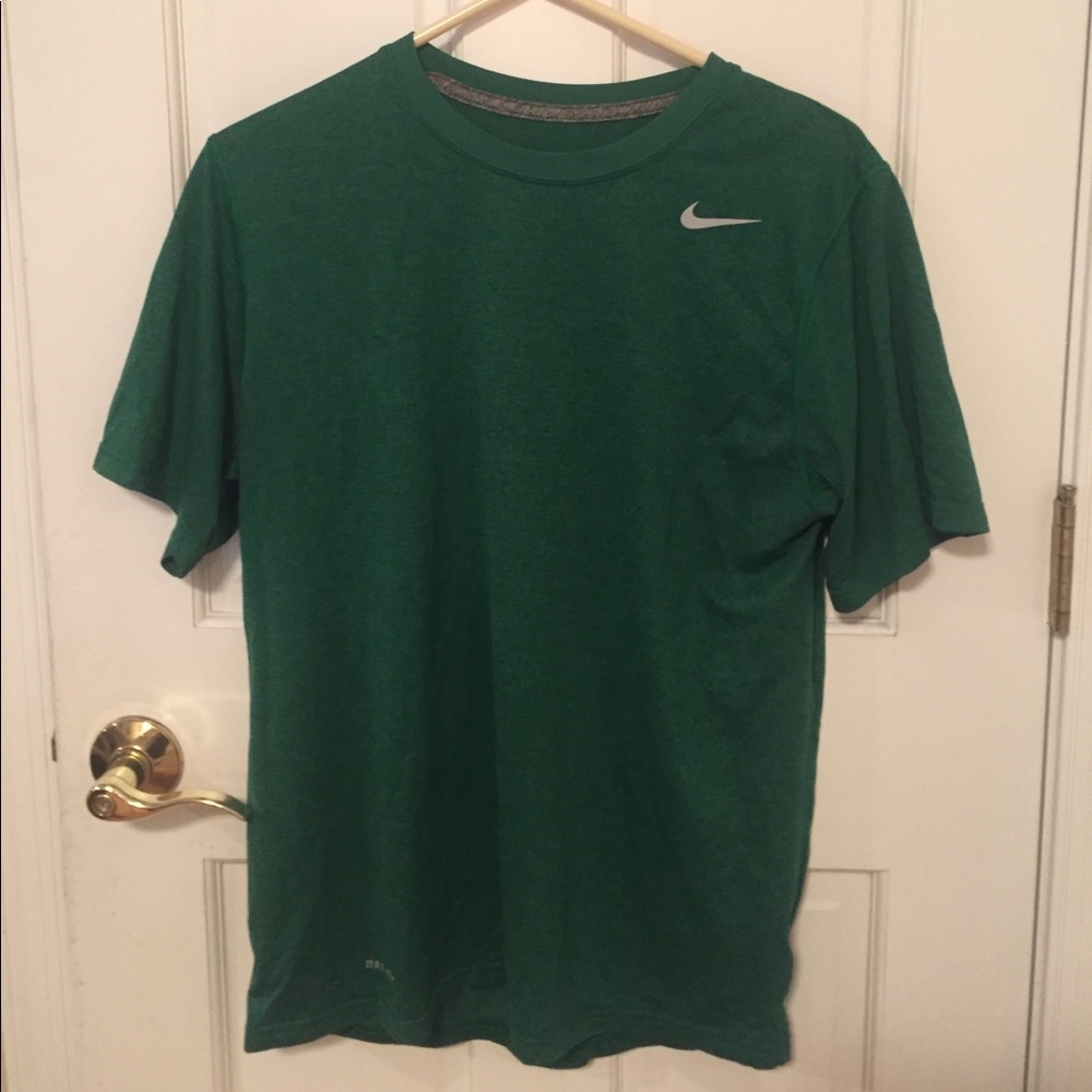 Men's green dri fit shirt