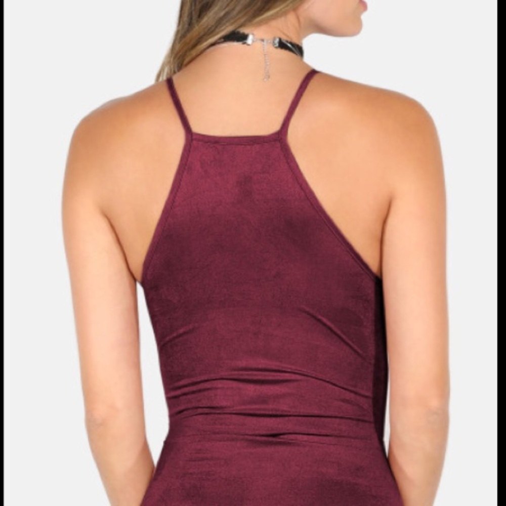 Plunging Neckline Bodysuit - Picture 3 of 4