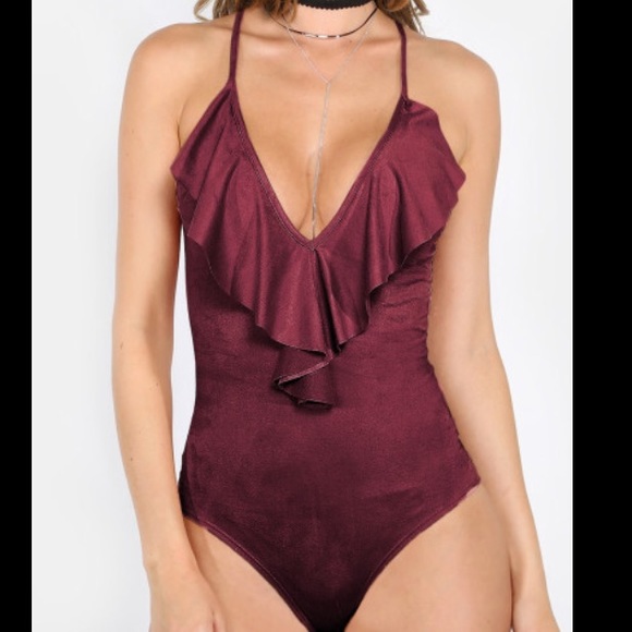 Bewitched Boutique Tops - Plunging Neckline Bodysuit