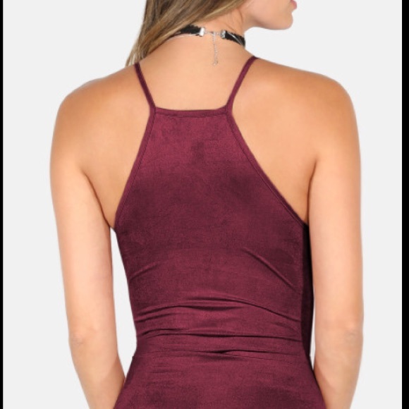 Plunging Neckline Bodysuit - Picture 3 of 4