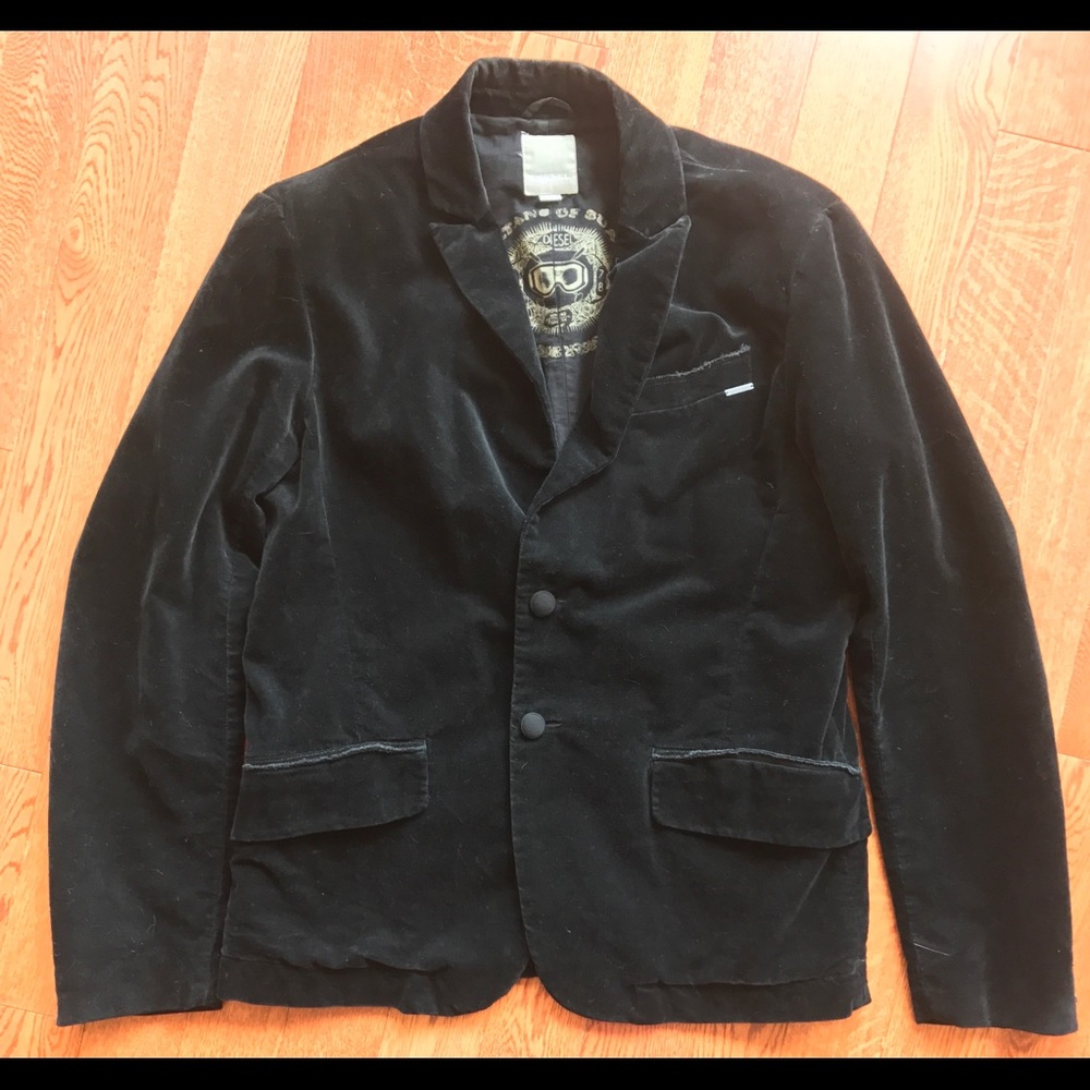 DIESEL Velour Smoking Jacket/Coat/Blazer
