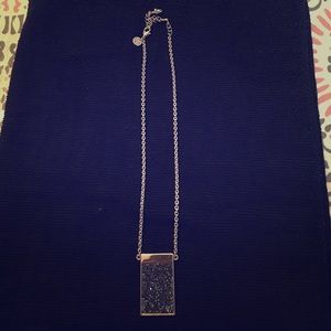 Touch stone crystals necklace