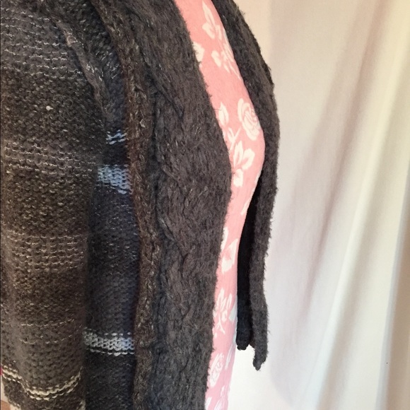 Free People Gray Knit Wool Cardigan - Picture 3 of 5