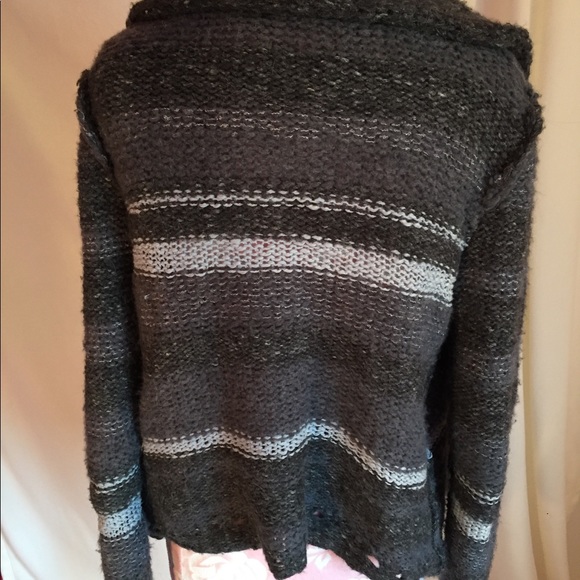 Free People Gray Knit Wool Cardigan - Picture 4 of 5