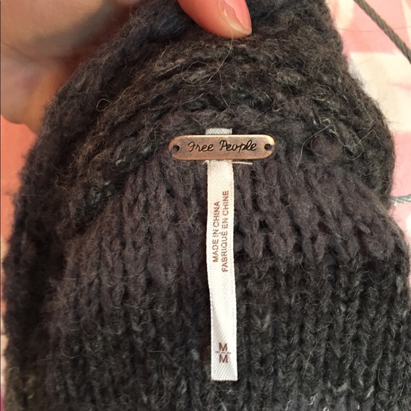 Free People Gray Knit Wool Cardigan - Picture 5 of 5