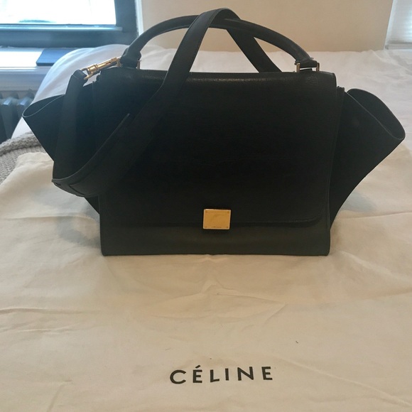 Celine Handbags - Celine medium trapeze crocodile bag
