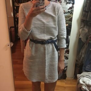 GAP Heathered light blue t shirt dress