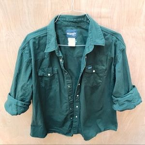 Vintage Wrangler Pearl Snap Button Down