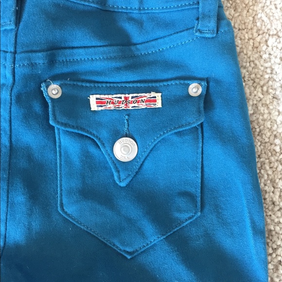Girls Teal Hudson Jeans - Picture 3 of 4