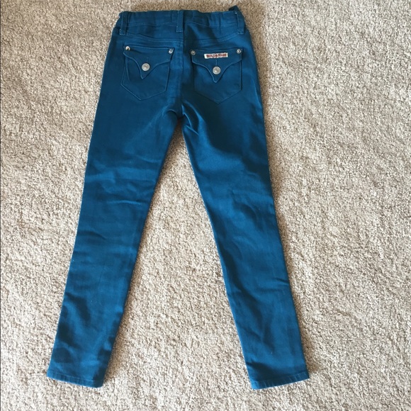 Girls Teal Hudson Jeans - Picture 2 of 4