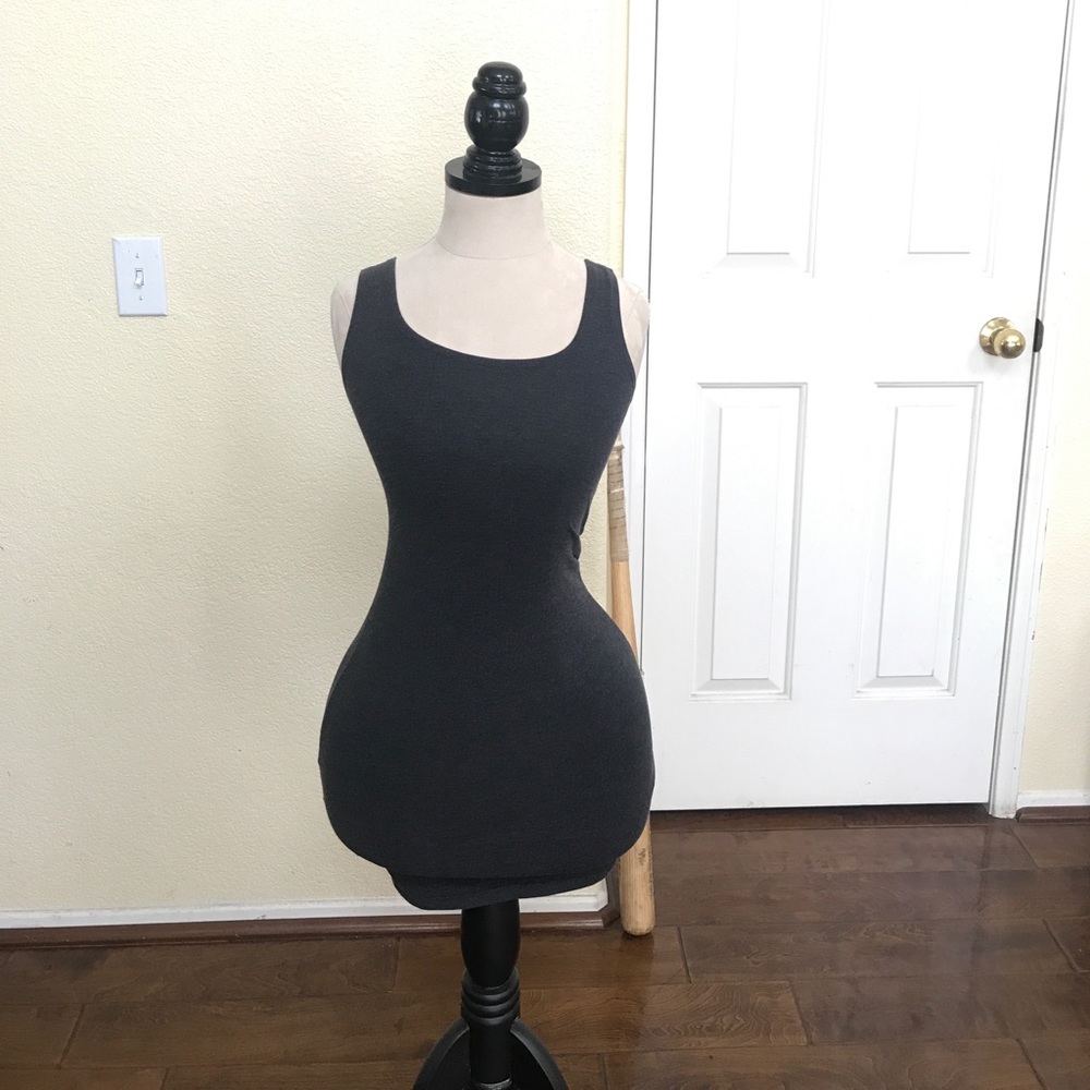 H&M DARK GREY BODYCON DRESS