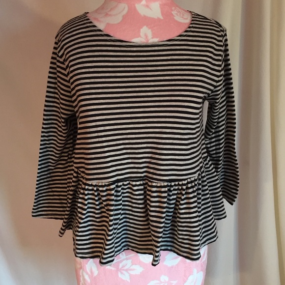 Free People Cropped Loose Peplum Shirt - Picture 2 of 5