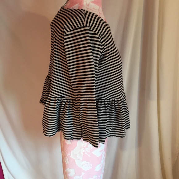 Free People Cropped Loose Peplum Shirt - Picture 3 of 5