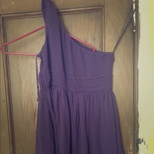 Purple Tevolio Bridesmaid Dress
