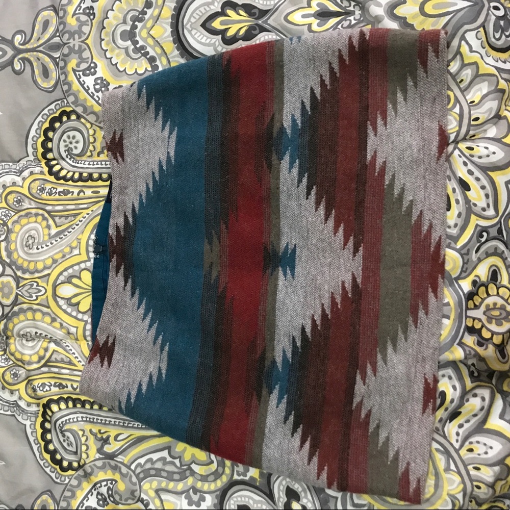 Multi color mini skirt. Size 6