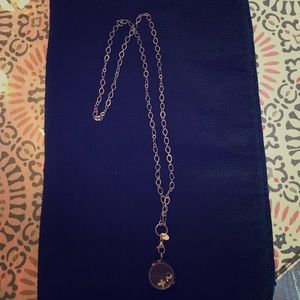 Origami Owl pendant & silver chain cross, dog paw