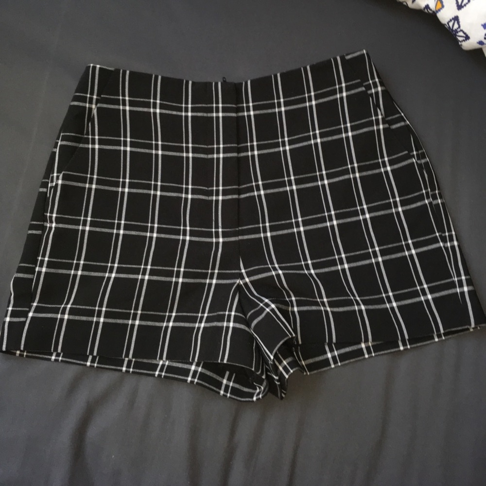Forever 21 Plaid Mini Shorts